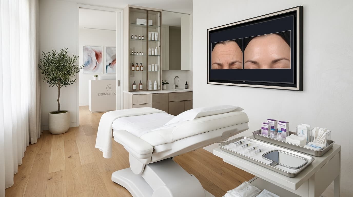 肉毒杆菌注射前后 — 皮肤治疗指南